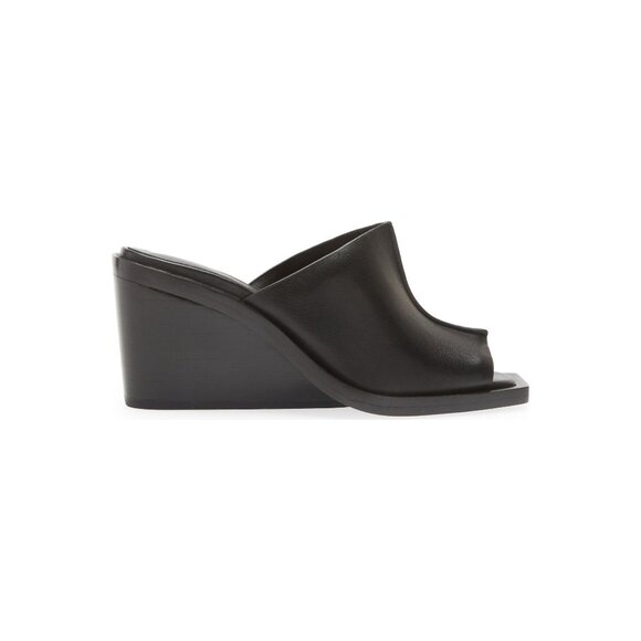 🆕 RAG & BONE Santiago Wedge Slide Sandal Shoes Black 9 - Picture 4 of 14